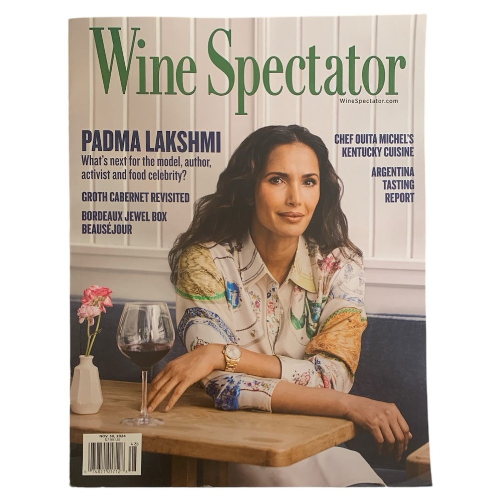 Wine Spectator Magazine November 30 2024 Padma Lakshmi Chef Ouita Michel Cuisine